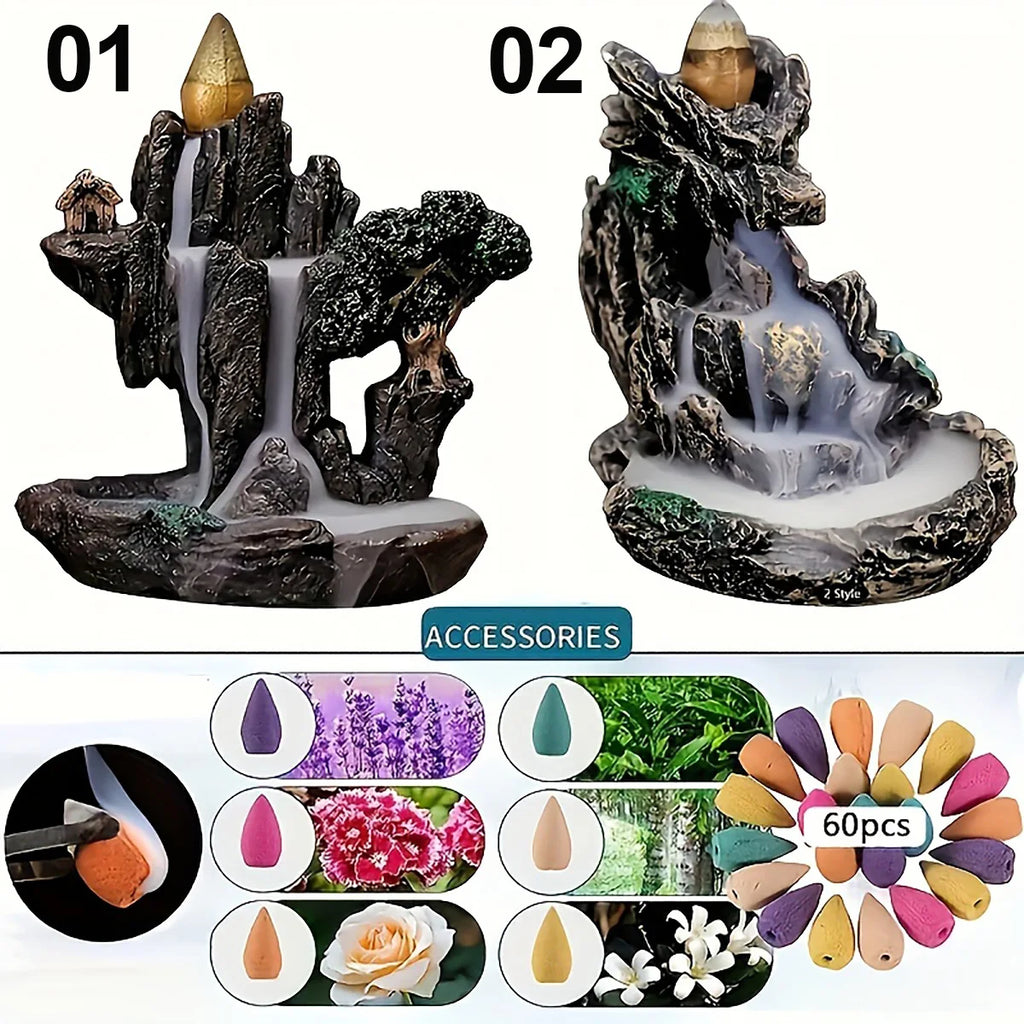 Backflow Incense Burner — Waterfall