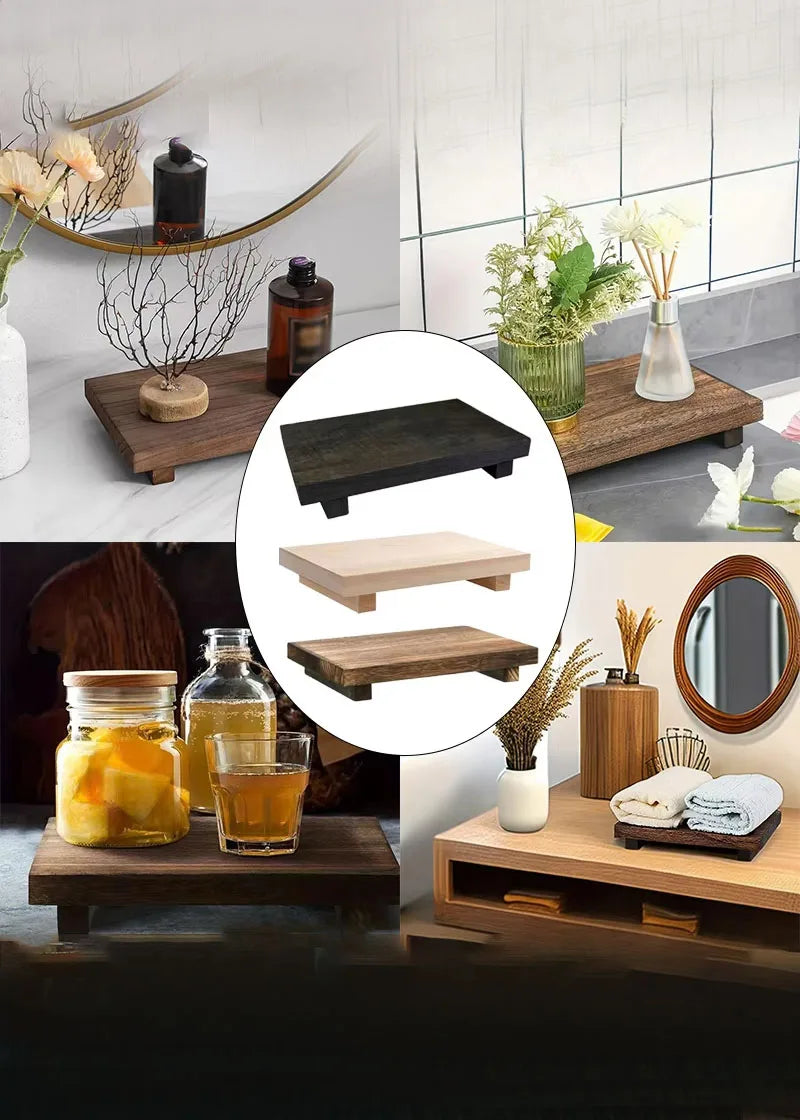 Wooden Vanity Tray