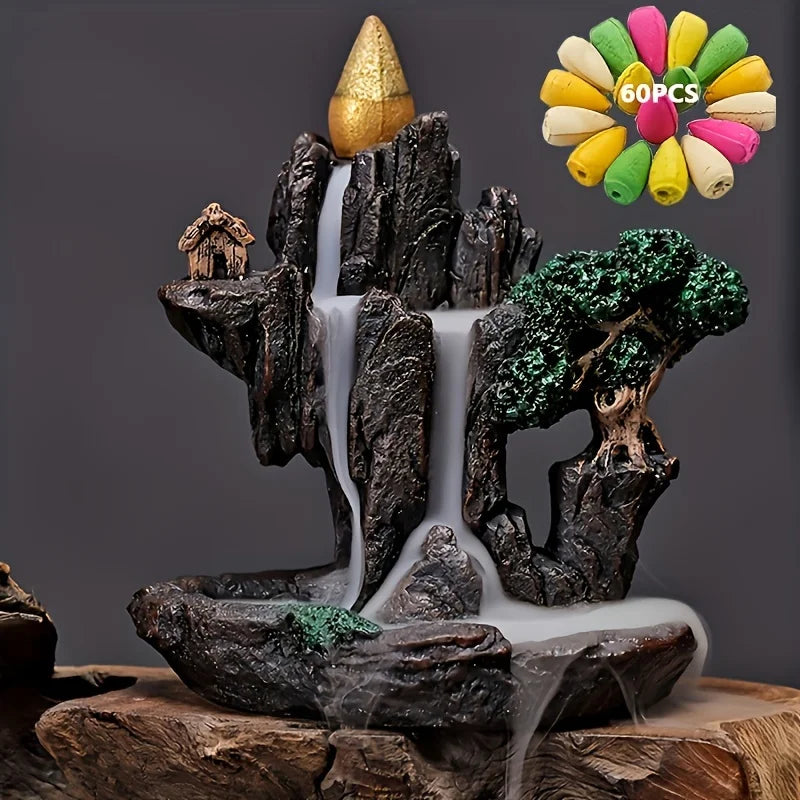 Backflow Incense Burner — Waterfall